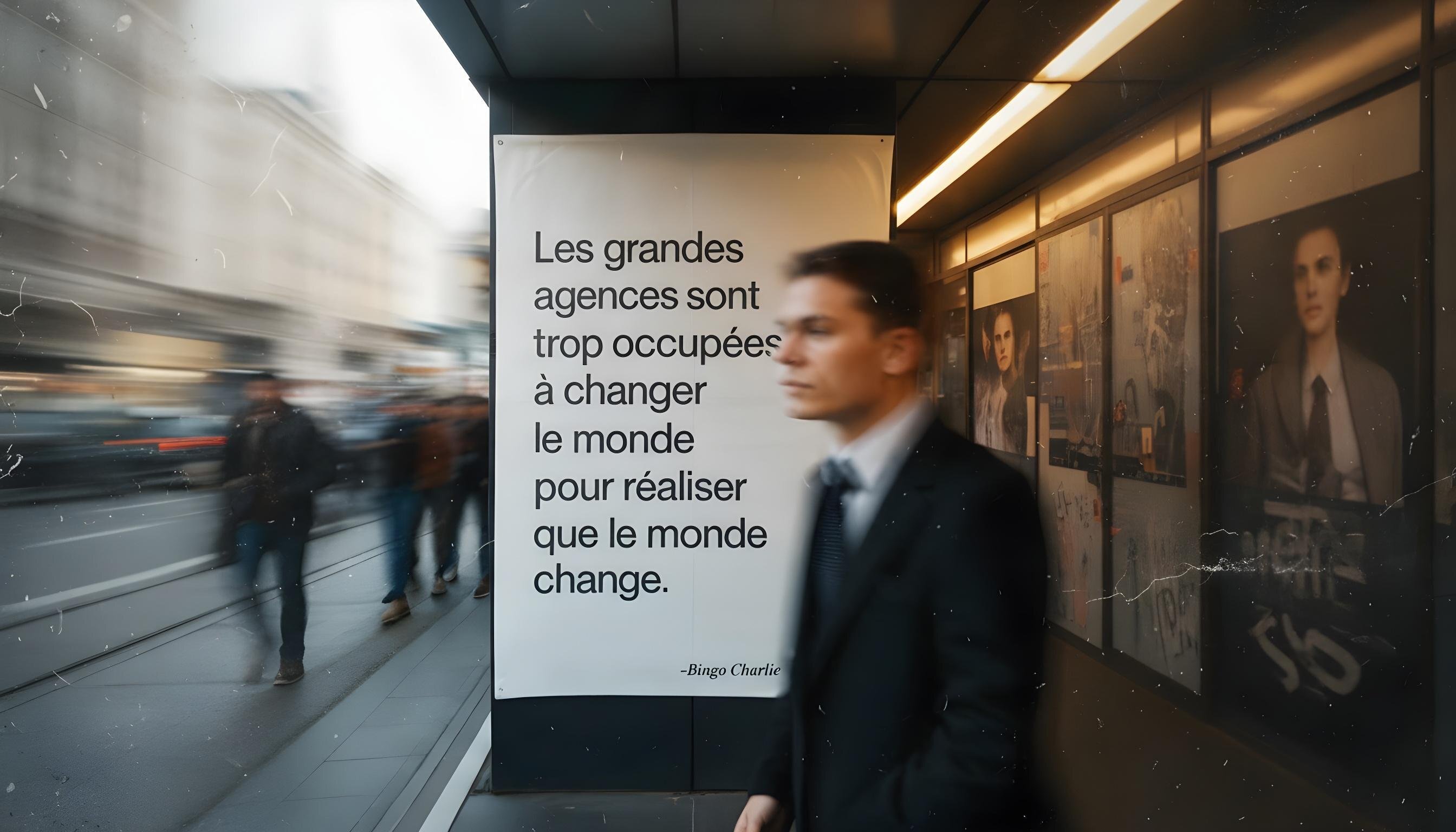Les grandes agences sont trop occupées à changer le monde pour réaliser que le monde change.